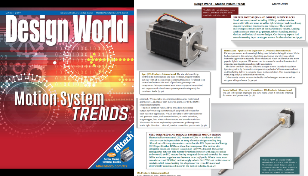 ISL Design World Magazine Motion Trends 2019