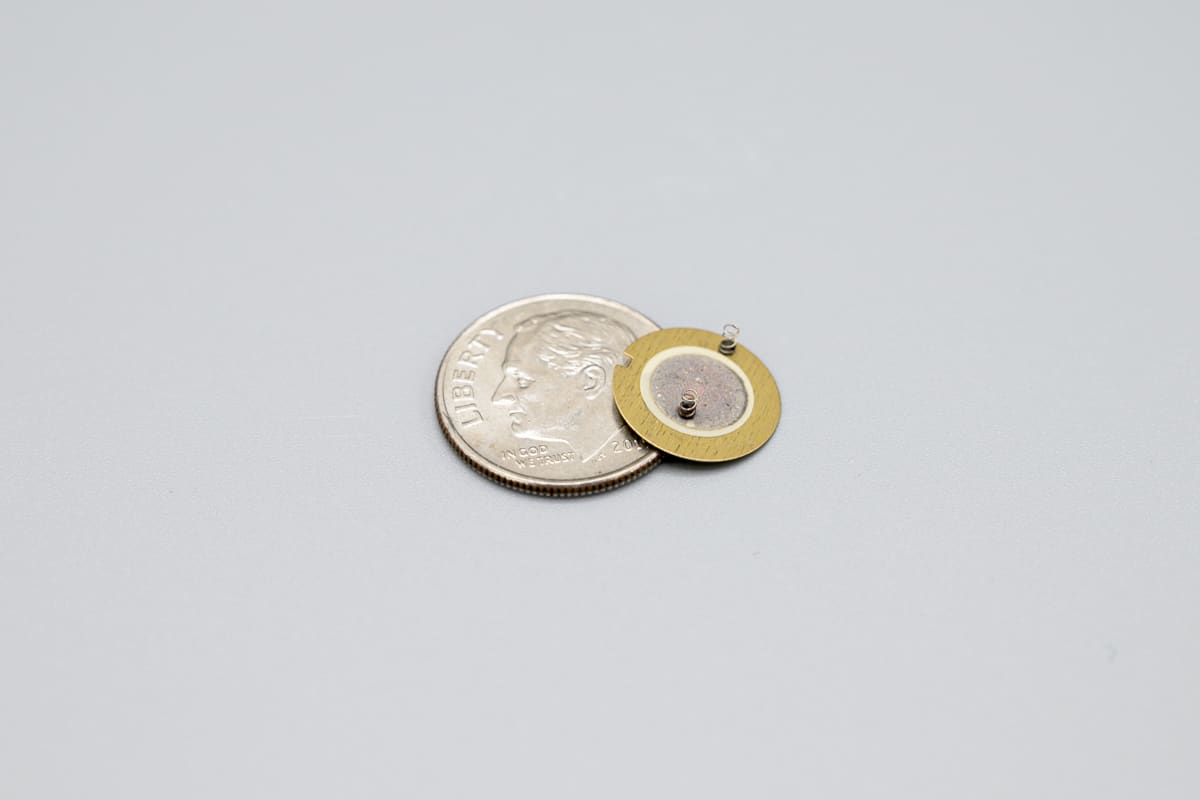 8mm Piezo Ceramic Disc with Springs