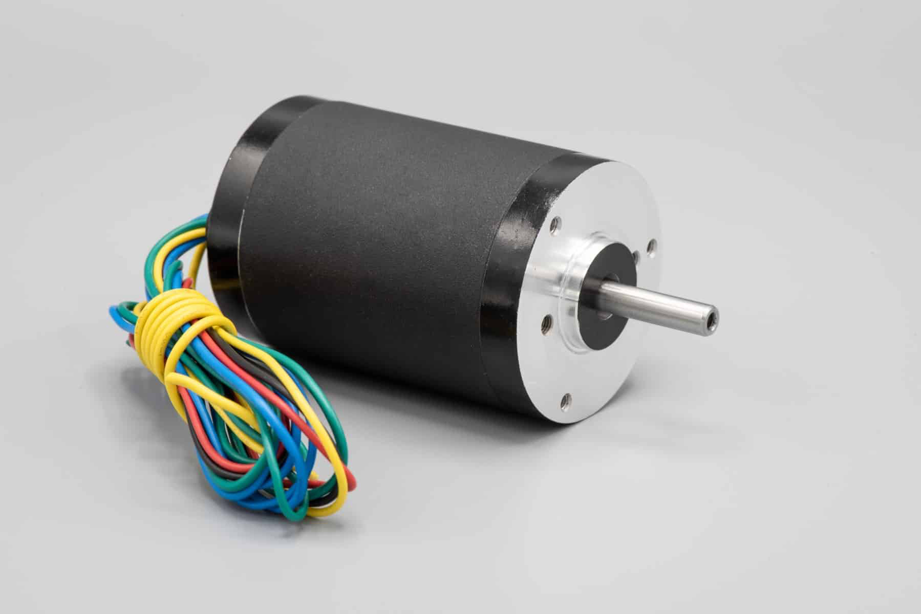 Round Brushless DC Motor - Side View