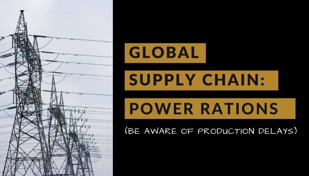 Global Supply Chain: Manufacturing Power Rations